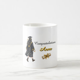 Café Taza de deseo de graduación con nombre personaliza
