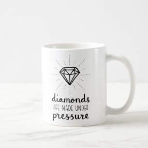 Café Taza de Diamantes de Ánimo Se Hacen Bajo Presión