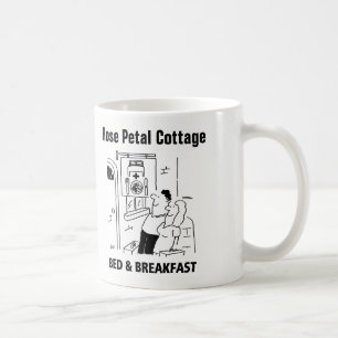 Café Taza de dibujos animados de casa de huéspedes