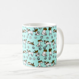 Café Taza de dibujos animados de Jack Russell Terrier