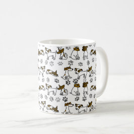 Café Taza de dibujos animados de Jack Russell Terrier