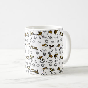 Café Taza de dibujos animados de Jack Russell Terrier