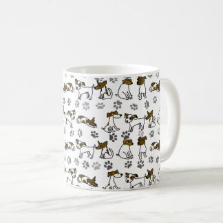 Café Taza de dibujos animados de Jack Russell Terrier