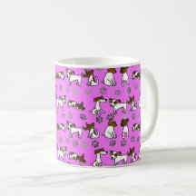 Taza de dibujos animados de Jack Russell Terrier