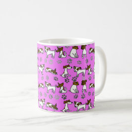 Café Taza de dibujos animados de Jack Russell Terrier