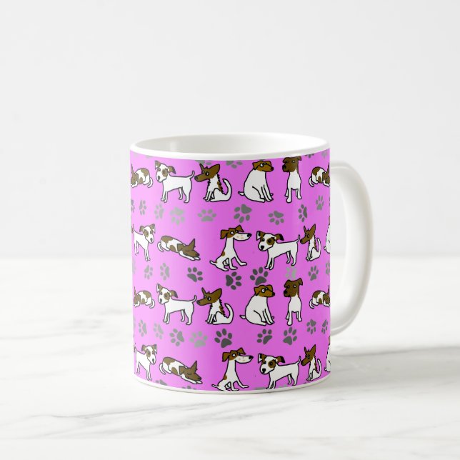 Café Taza de dibujos animados de Jack Russell Terrier (Anverso derecho)