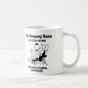 Café Taza de dibujos animados de servicios de arquitect