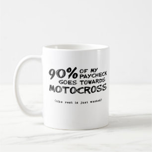 Café Taza de Dinero Desperdiciado Motocross Moto de Tie