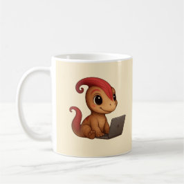 Café Taza de Dino – Dino Kammli en la laptop