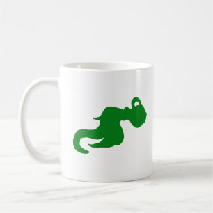 Café Taza De Diseño De Portador De Agua Verde Suave