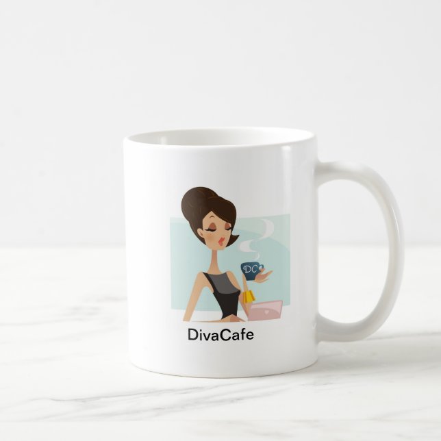 Café Taza de DivaCafe (Derecha)
