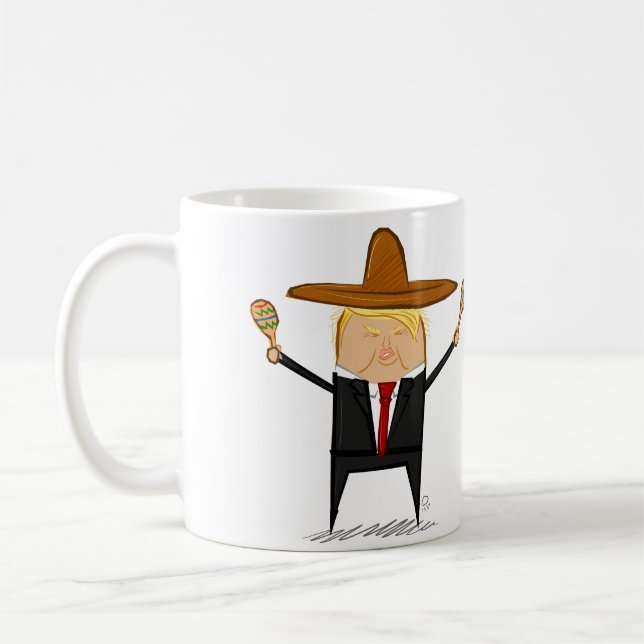 Café Taza de Donald Trump del mexicano (Izquierda)