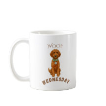 Taza de Doodle personalizable del Miércoles de Lad