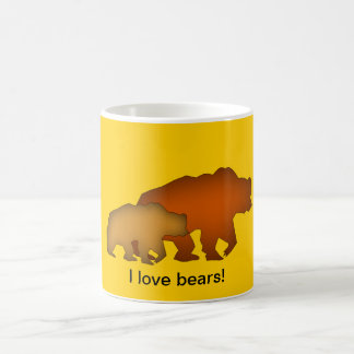 Café Taza de dos osos de Brown