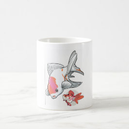 Café Taza de dos peces dorados