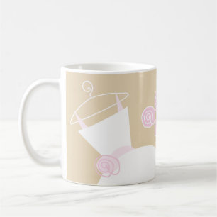 Café Taza de 'Ducha de Novia' Rosa Beige Vestido de Nov