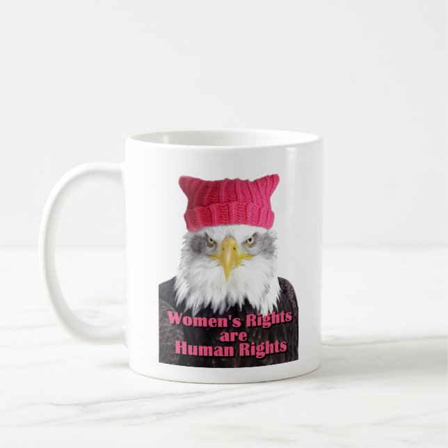 Café Taza de Eagle del gorra del gatito de las derechas (Izquierda)