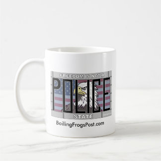 Café Taza de ebullición de la "libertad" del poste de