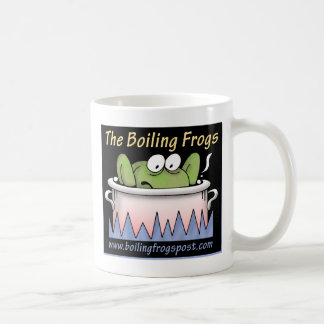 Café Taza de ebullición del © del poste de las ranas