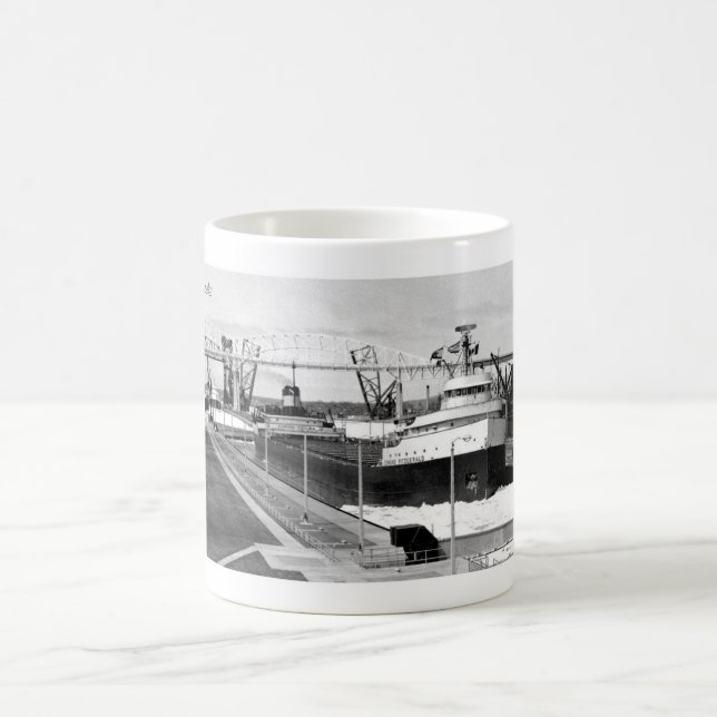 Café Taza de Edmund Fitzgerald Soo B&W (Centro)