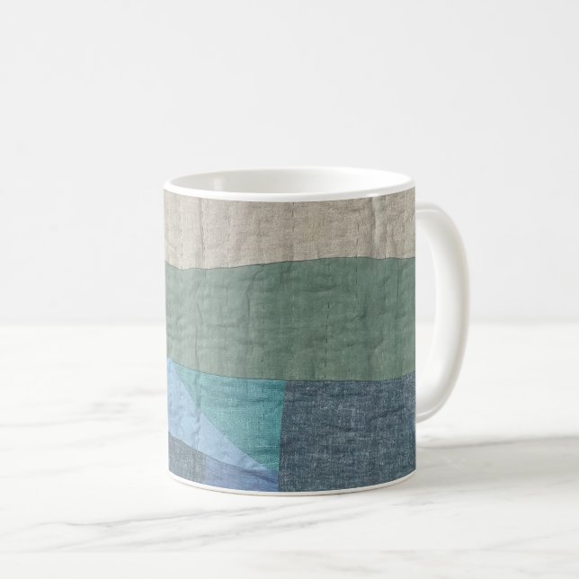 Café Taza de edredón de patchwork moderno (Anverso derecho)