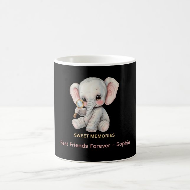 Café Taza de Elefante de Recuerdos Dulces Personalizado (Centro)