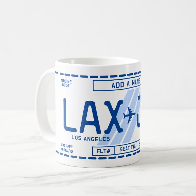 Café Taza de embarque personalizable para fanáticos de  (Anverso izquierdo)