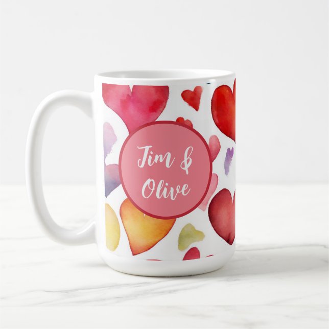 Café Taza de enamorados personalizada (Izquierda)