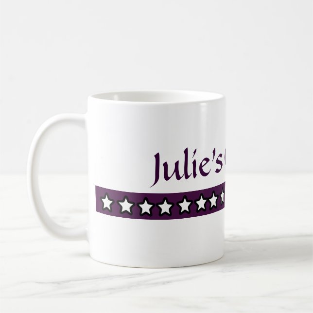 Café Taza de encargo de Julia de té (Izquierda)
