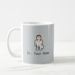 Café Taza de encargo del médico del pixel