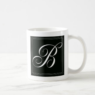 Café Taza de encargo del monograma - B inicial