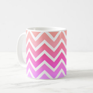 Café Taza de encargo femenina del rosa y blanca de