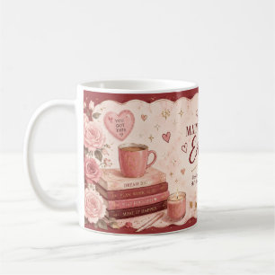 Café Taza de energía del personaje principal lindo