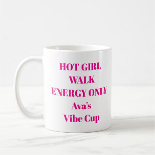 Café Taza de energía para caminar como una chica calien
