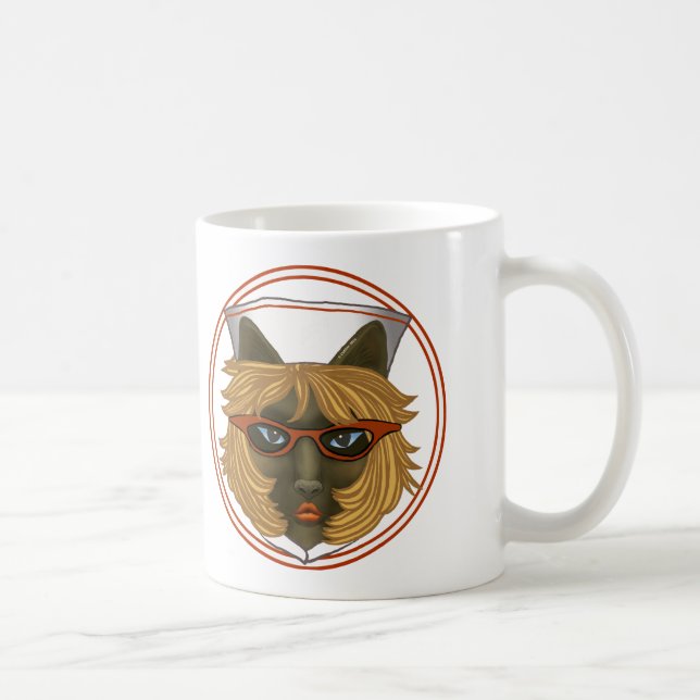 Café Taza de Enfermera con Gato (Derecha)