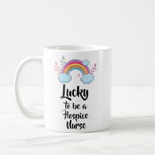Café Taza de enfermera de cuidados paliativos afortunad