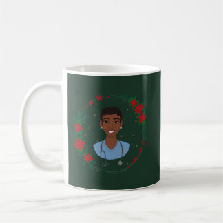 Café Taza de enfermera de Navidad, regalo personalizado