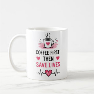 Café Taza de enfermera linda Regalo de vida de enfermer
