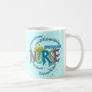 Café Taza de enfermera oftalmológica lema enfermeras