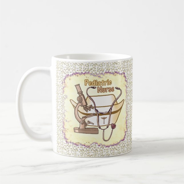 Café Taza de enfermera pediátrica  (Izquierda)