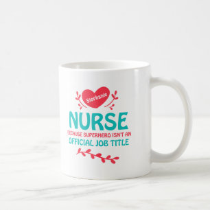 Café Taza de Enfermera Superhéroe