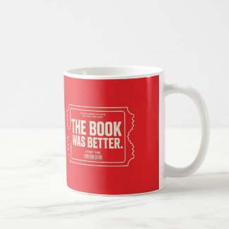 Café Taza de Entrada de Cine El Libro Era Mejor