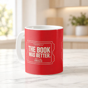 Café Taza de Entrada de Cine El Libro Era Mejor