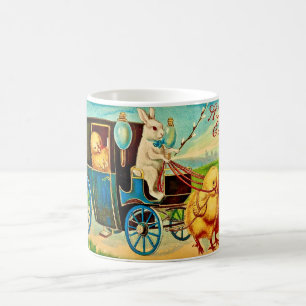 Café Taza de entrega de conejito y pollitos