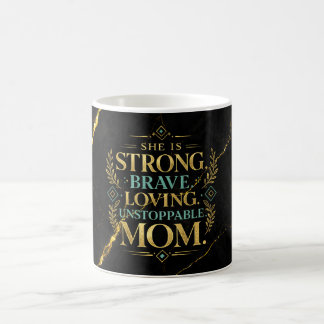 Café Taza de envoltura de fondo de mármol negro de lujo