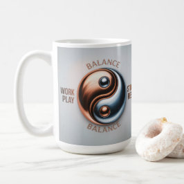 Café Taza de equilibrio de Yin Yang trabajo juego estud