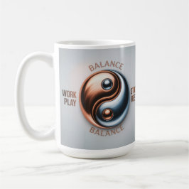 Café Taza de equilibrio de Yin Yang trabajo juego estud