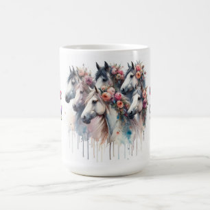 Café Taza de equitación para amante de los caballos y m