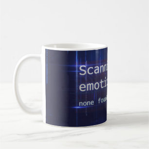 Café Taza de error divertido de IA sin emociones encont