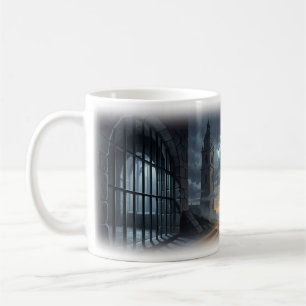 Café Taza de escena misteriosa de la catedral de la tor